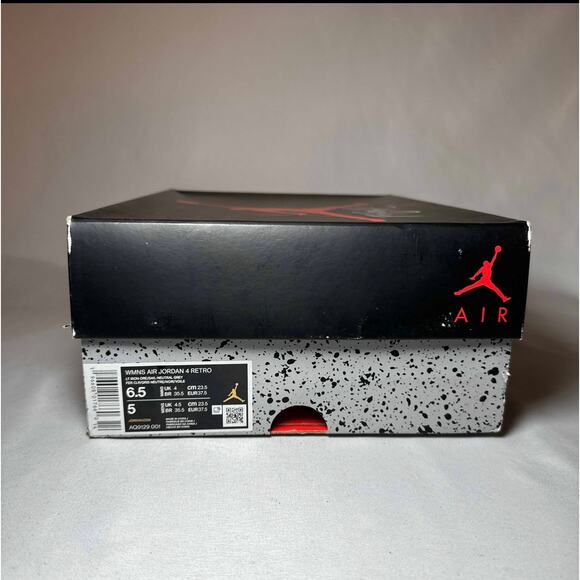 Size 6.5 - Wmns Air Jordan 4 Retro Frozen Moments Women's Ships Now - Picture 8 of 10